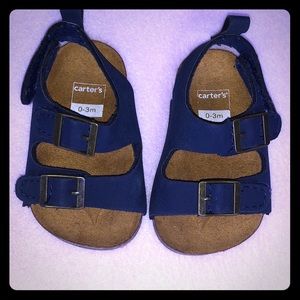 Carter’s unisex navy blue Birkenstock-like sandals